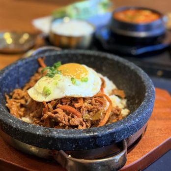 H Mart - Spicy pork stone pot yum - International Grocery Near Me - Dublin, California H Mart - Spicy pork stone pot yum - International Grocery Near Me - Dublin, California