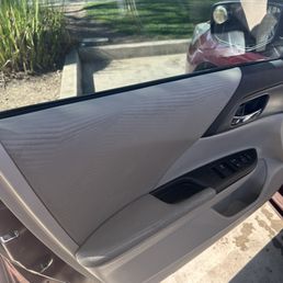 This is what they left me with as their product was left on my interior and they didn't properly clean my interior after soaking it  3/11/25
