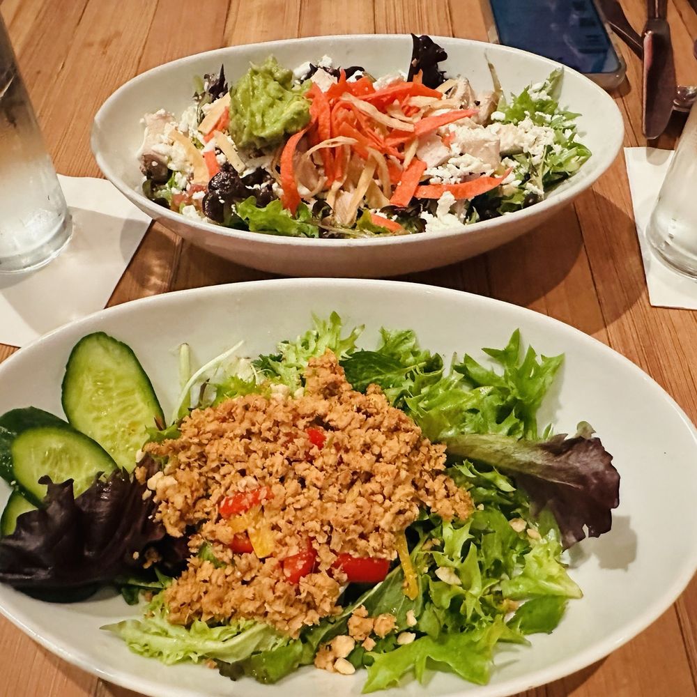 Larb Salad and Southwest Chicken Cobb. Larb Salad and Southwest Chicken Cobb.