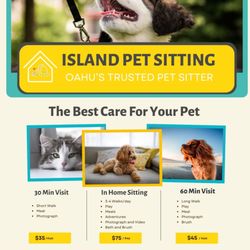 Island Pet Sitting - Services and rates