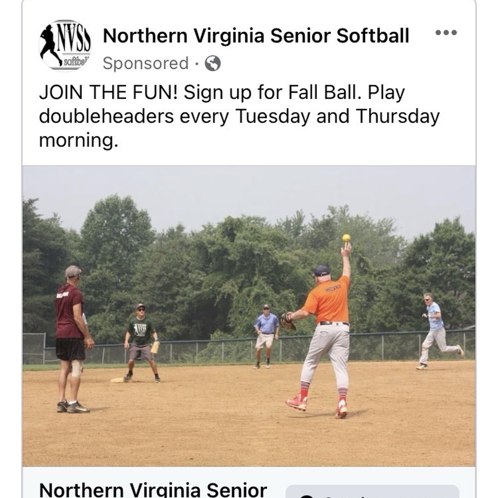 Northern Virginia Senior Softball - Baseball Fields Near Me Northern Virginia Senior Softball - Baseball Fields Near Me