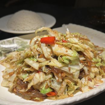 Uluh - Stir Fried Cabbage w. Glass Noodle - Tea Rooms Near Me - New York, New York Uluh - Stir Fried Cabbage w. Glass Noodle - Tea Rooms Near Me - New York, New York