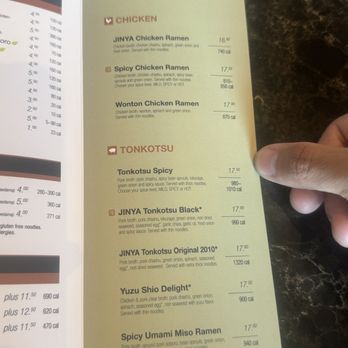 JINYA Ramen Bar - Fort Collins - Ramen menu - Ramen Near Me - Fort Collins, Colorado