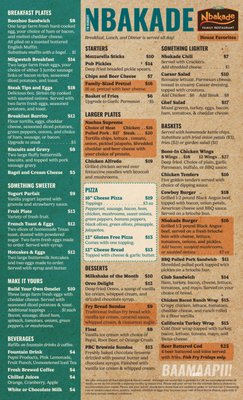 Menu photo 1 Nbakade Family Restaurant Mount Pleasant, MI Menu photo 1 Nbakade Family Restaurant Mount Pleasant, MI