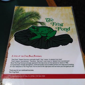 The Frog Pond - Great Philosphy! - Breakfast & Brunch Near Me - St Pete Beach, Florida