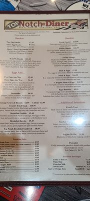 Menu photo 1 Top Notch Diner Cortland, OH