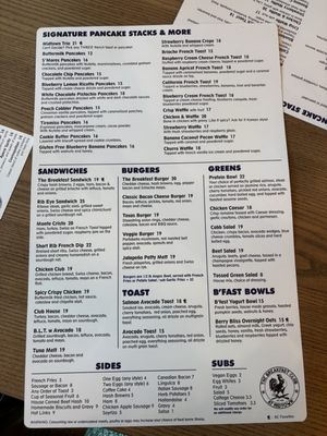 Menu photo 1 The Breakfast Club Campbell, CA Menu photo 1 The Breakfast Club Campbell, CA