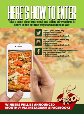 Menu photo 3 DaddyO's Pizza - Spring Branch Houston, TX Menu photo 3 DaddyO's Pizza - Spring Branch Houston, TX