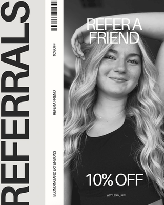Referral Program! - Welcome to Styles by Lissy, your premier destination for stunning hair transformations! At our chic salon, we believe that every guest deserves a comfortable, luxurious experience from start to finish. Specializing in dimensional blonding and extensions, Lissy crafts tailored looks that highlight your unique beauty and suit your personal style. From intricate coloring techniques to flawless extensions, the services here are designed to make you feel pampered and confident. The salon ambiance is inviting and upbeat, ensuring you feel relaxed while enjoying the ultimate self-care session. Whether you're looking for a bold new change or just refreshing your signature style, Styles by Lissy is dedicated to making every visit memorable. Let us bring out the radiance in you and help you shine inside and out!