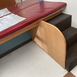 Tidewater Children's Associates - Chesapeake - I noticed all rooms have a cute staircase for kids to climb up themselves.