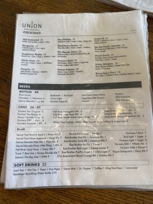 Menu photo 7 Union Oroville, CA