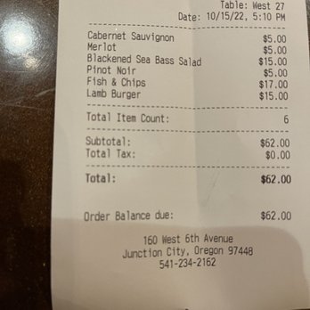 JC Raven Tap Cafe - Dinner for 2 - Pubs Near Me - Junction City, Oregon