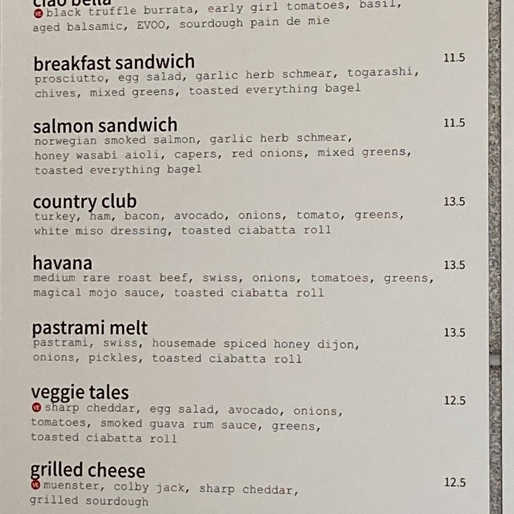 SPRO CoffeeLab - Sandwich Menu - Coffee & Tea Near Me - San Francisco, California SPRO CoffeeLab - Sandwich Menu - Coffee & Tea Near Me - San Francisco, California
