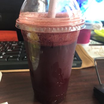 Super Donut - Beets, Celery and Cactus  Leaf Juice - Donuts Near Me - San Antonio, Texas