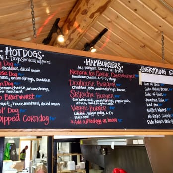 Denali Doghouse - Hot Dog and Hamburger Menu - Denali Doghouse - Burgers Near Me - Denali National Park, Alaska