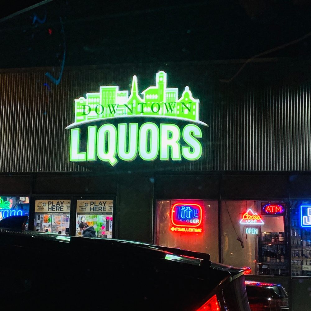 Downtown Liquors - a neon sign on the side of a building - Beer, Wine & Spirits Near Me - Woodbridge, New Jersey Downtown Liquors - a neon sign on the side of a building - Beer, Wine & Spirits Near Me - Woodbridge, New Jersey