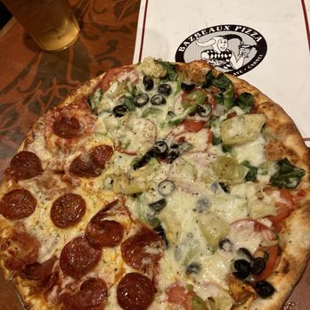 Bazbeaux Pizza - Our half pizza - Pizza Near Me - Indianapolis, Indiana Bazbeaux Pizza - Our half pizza - Pizza Near Me - Indianapolis, Indiana