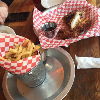 The Eagle OTR - Half a chicken and fries - American Near Me - Cincinnati, Ohio