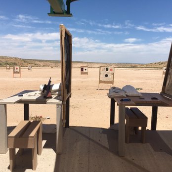 Shooting Range Park - The stands you are given for your weapon. - Parks Near Me - Albuquerque, New Mexico
