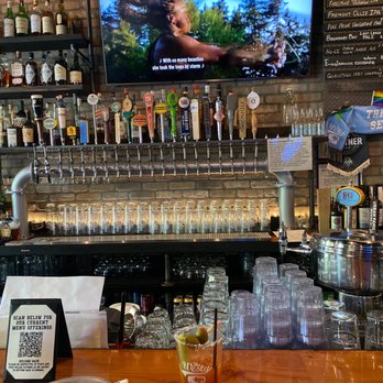 The Westy Roosevelt - Bar area with taps and Bloody Mary - Sports Bars Near Me - Seattle, Washington