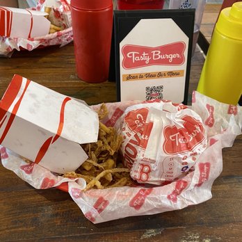 Tasty Burger - Burger and onion rings - Burgers Near Me - Boston, Massachusetts Tasty Burger - Burger and onion rings - Burgers Near Me - Boston, Massachusetts