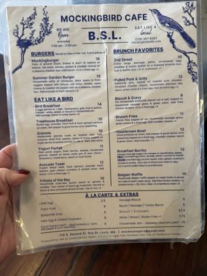 Menu photo 1 Mockingbird Cafe Bay Saint Louis, MS