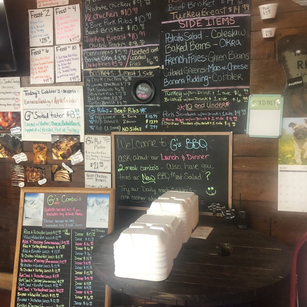 G’s BBQ - Menu - Barbeque Near Me - Starke, Florida G’s BBQ - Menu - Barbeque Near Me - Starke, Florida