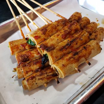 Flaming Mountain - Tofu skin wrapped cilantro - Chinese Near Me - Tampa, Florida Flaming Mountain - Tofu skin wrapped cilantro - Chinese Near Me - Tampa, Florida