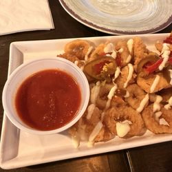 The Players Pub - Calamari and shrimp