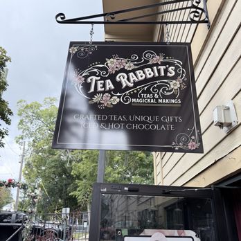 Tea Rabbits - The sign out front over the door. - Coffee & Tea Near Me - Dahlonega, Georgia Tea Rabbits - The sign out front over the door. - Coffee & Tea Near Me - Dahlonega, Georgia