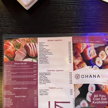 Ohana Sushi and Bar - Menu - Japanese Near Me - Lansing, Michigan Ohana Sushi and Bar - Menu - Japanese Near Me - Lansing, Michigan
