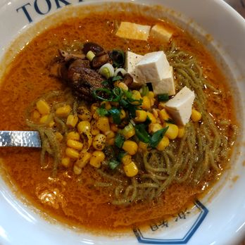 RAKKAN Ramen - Folsom - Spicy Garnet Vegan Ramen (with Kale noodles) - Ramen Near Me - Folsom, California