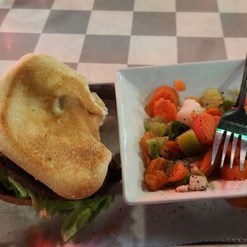 Johnny Huston's - Impossible burger and "vegetables" - Seafood Near Me - Navarre, Florida Johnny Huston's - Impossible burger and "vegetables" - Seafood Near Me - Navarre, Florida