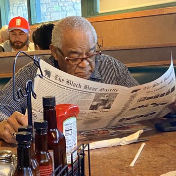 Black Bear Diner El Cajon - Dad studying all the many choices! - Diners Near Me - El Cajon, California