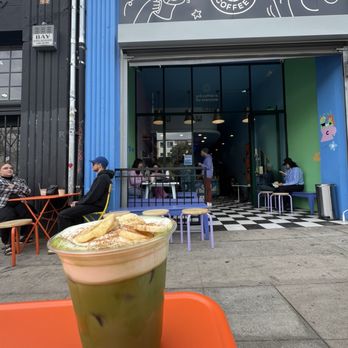 Couplet Coffee - banana cream matcha latte (that's not the actual name i think) - Coffee & Tea Near Me - Los Angeles, California Couplet Coffee - banana cream matcha latte (that's not the actual name i think) - Coffee & Tea Near Me - Los Angeles, California