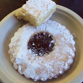 Sirens Java & Tea - The Pie Bar - awesome Lemon squares and I don't even like lemon squares! And a raspberry shortbread cookie. Yum yum... - Coffee & Tea Near Me - San Pedro, California Sirens Java & Tea - The Pie Bar - awesome Lemon squares and I don't even like lemon squares! And a raspberry shortbread cookie. Yum yum... - Coffee & Tea Near Me - San Pedro, California