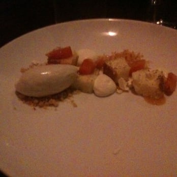 Uchi Houston - Japanese Goat Cheese Cheesecake, Rosemary Gelato, Apricot Brittle - Sushi Bars Near Me - Houston, Texas Uchi Houston - Japanese Goat Cheese Cheesecake, Rosemary Gelato, Apricot Brittle - Sushi Bars Near Me - Houston, Texas
