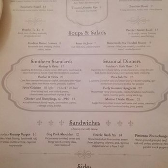 Big Jones - Dinner menu - Southern Near Me - Chicago, Illinois
