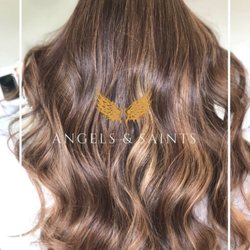 Angels & Saints Hair Studio - Seamless highlights toned with caramel tone for that sunkissed look. Call or text 408.202.9537