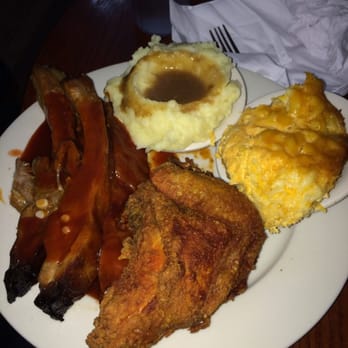 Amy Ruth's - The Walter Berry (BBQ ribs and fried chicken combo) ($20) - Southern Near Me - New York, New York