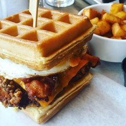 Chicken and Waffles Sandwich