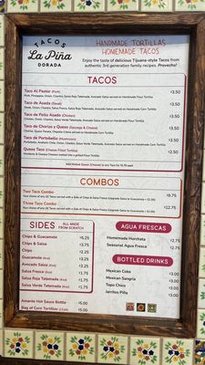 Menu photo 6 Tacos La Pina Costa Mesa, CA Menu photo 6 Tacos La Pina Costa Mesa, CA