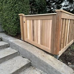 New fence and custom gate