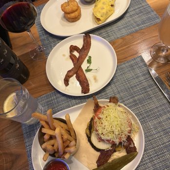 Bistro 101 - Classic double burger with cheddar, no onions or bun, add pickles lol and side of bacon with an omelette - American Near Me - Rohnert Park, California Bistro 101 - Classic double burger with cheddar, no onions or bun, add pickles lol and side of bacon with an omelette - American Near Me - Rohnert Park, California