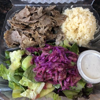 Hummus Mediterranean Kitchen - Lamb and Beef Gyros plate - Mediterranean Near Me - San Mateo, California Hummus Mediterranean Kitchen - Lamb and Beef Gyros plate - Mediterranean Near Me - San Mateo, California