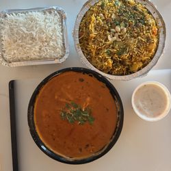 Color Of Spices - Vegetable Biryani and Salmon Masala