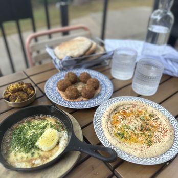 Ash'Kara - Saganaki, Falafel, Hummus with Cauli Shawarma - Mediterranean Near Me - Denver, Colorado
