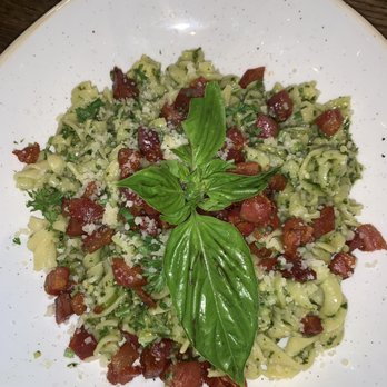 Pizzeria Testa - Pesto Fusilli with added pancetta (do it!!!) - Pizza Near Me - Dallas, Texas Pizzeria Testa - Pesto Fusilli with added pancetta (do it!!!) - Pizza Near Me - Dallas, Texas