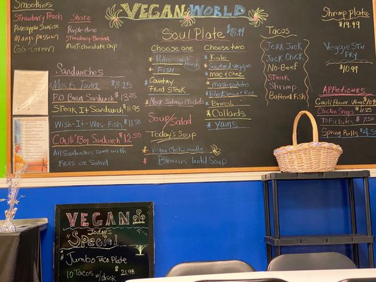 Menu photo 1 Vegan World Cafe Chicago, IL Menu photo 1 Vegan World Cafe Chicago, IL