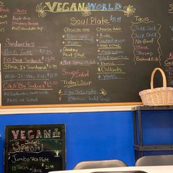 Vegan World Cafe - Menu